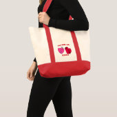 Pucker up Valentijn Hearts Canvas tas (Voorkant (product))