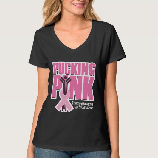 Pucking Pink (Hockey) T-shirt (Voorkant)
