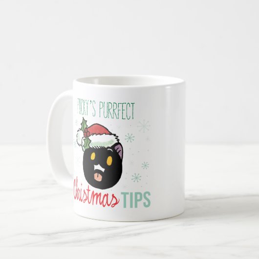 Pucky's Purrfect kersttips Mok (Voorkant links)