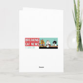 Pucky's Purrfect met kersttips Feestdagen Kaart (Achterkant)