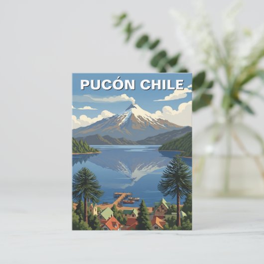 Pucon Chili Reizen Briefkaart (Staand voorkant)