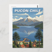 Pucon Chili Reizen Briefkaart (Voorkant / Achterkant)