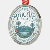 Pucón Chilië Metalen Ornament (Links)
