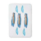 Puddels en stenen Bathmat Badmat (Voorkant Verticaal)