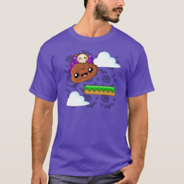 Pudding & Cute Schedel Accessoire - Happy Jump T-shirt
