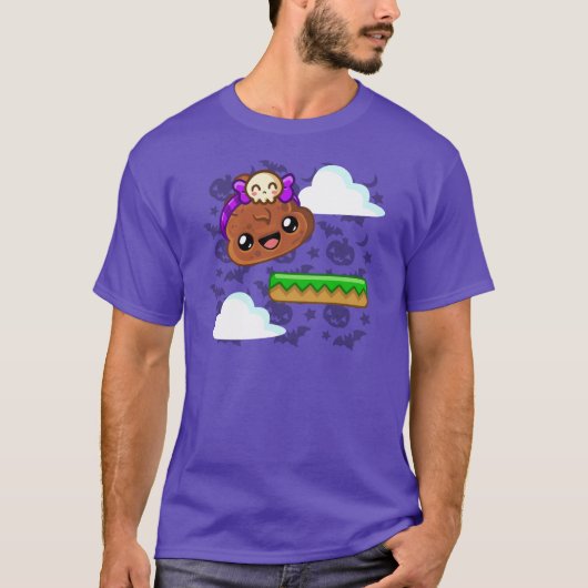 Pudding & Cute Skull Accessory - Happy Jump T-shirt (Voorkant)