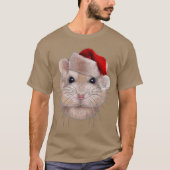 Pudding Dwarf Hamster in kerstkerstkerstkerstkerst T-shirt (Voorkant)