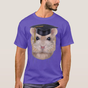 Pudding Dwarf Hamster in University Academic Pet T-shirt