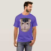 Pudding Dwarf Hamster in University Academic Pet T-shirt (Voorkant volledig)