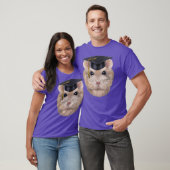 Pudding Dwarf Hamster in University Academic Pet T-shirt (Unisex)