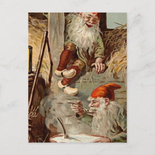 "Pudding In the Barn" door Jenny Nystrom Briefkaart