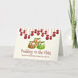 PUDDING OP DE GLITZ | Kerstfeest Feestdagen Kaart