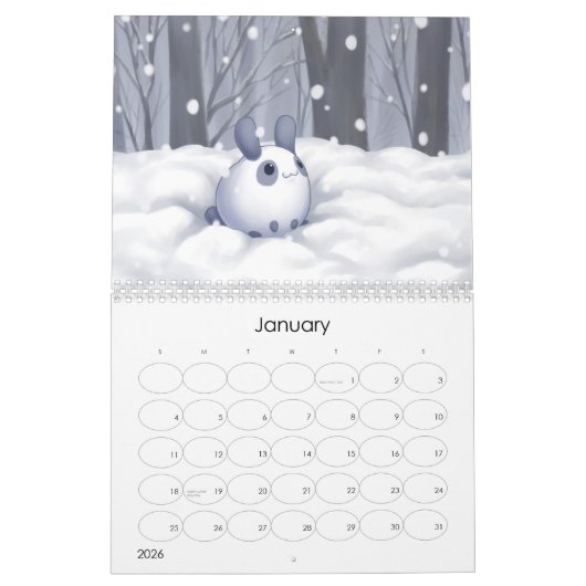 Puddle Bunnies Calendar Kalender (Jan 2026)