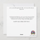 Puddle Hopping Bunny Pasen Groeten Feestdagenkaart (Achterkant)