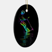 Puddle Jumping - Scooter Champ Keramisch Ornament (Rechts)