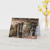 Puddle Reflections Kaart (Gele Bloem)