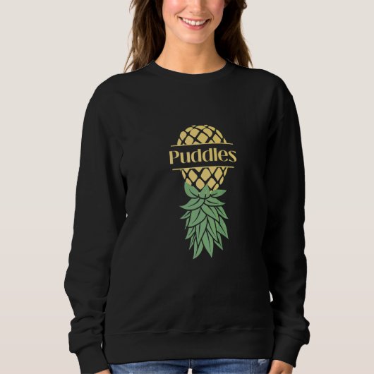 Puddles Ondersteboven Ananas Swingers Trui (Voorkant)