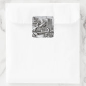 Puddling Iron Vierkante Sticker (Tas)