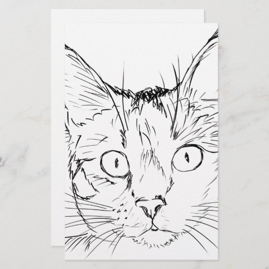 Puddy Cat Briefpapier (Voorkant / Achterkant)