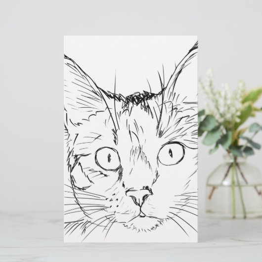 Puddy Cat Briefpapier (Staand voorkant)