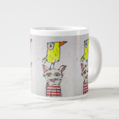 Puddy Cat & Canary Jumbo Mug Grote Koffiekop (Voorkant rechts)