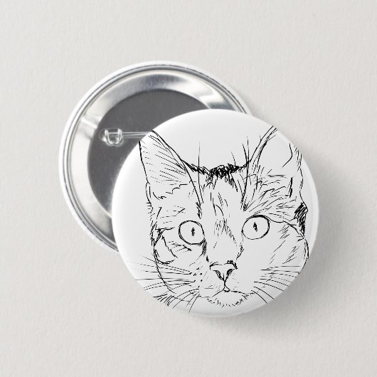 Puddy Cat Ronde Button 5,7 Cm (Voorkant /achterkant)