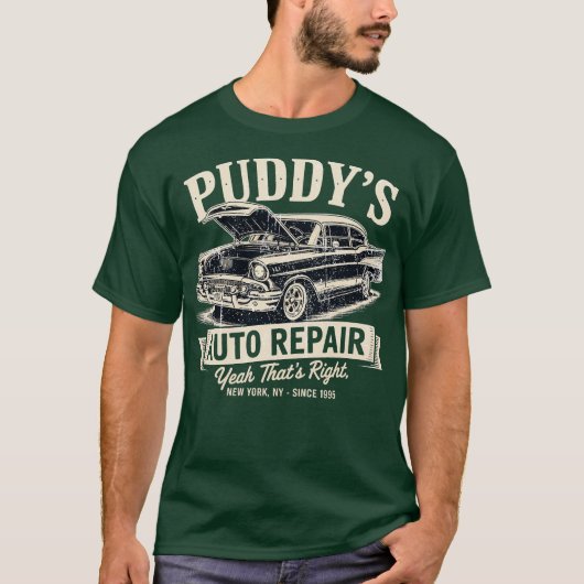 Puddy's Auto Reparatie T-shirt (Voorkant)