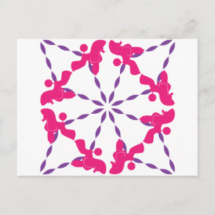 Pudelmotief Briefkaart