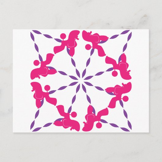 Pudelmotief Briefkaart (Voorkant)