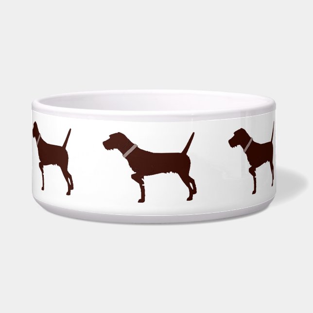Pudelpointer Dog Bowl Voerbakje (Voorkant)