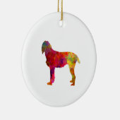 Pudelpointer in watercolor keramisch ornament (Rechts)