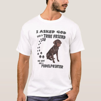 Pudelpointer Saying Mom Dad Costume, Pointing Hunt T-shirt
