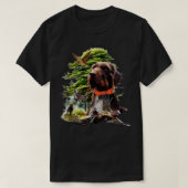 Pudelpointer vogeljacht t-shirt (Design voorkant)