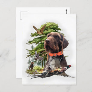 Pudelpointers Briefkaart