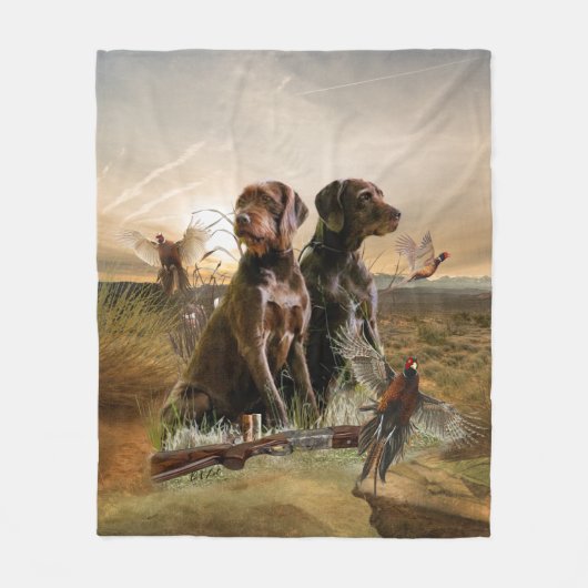 Pudelpointers, Hunting Fleece Blanket (Voorkant)