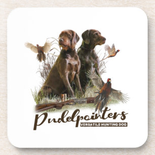 Pudelpointers, jachtfazant bier onderzetter