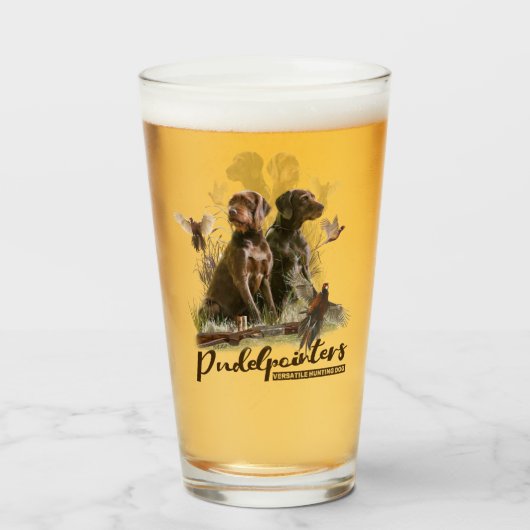 Pudelpointers, jachtfazant glas (Achterkant gevuld)