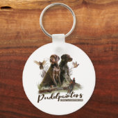 Pudelpointers, jachtfazant sleutelhanger (Voorkant)