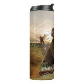 Pudelpointers, jachtfazant thermisch getumbler thermosbeker (Gedraaid links)