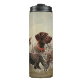 Pudelpointers, jachtfazant thermosbeker (Voorkant)