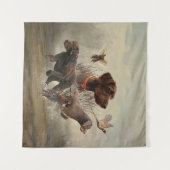 Pudelpointers, jachtfazant wandkleed (Voorkant (horizontaal))