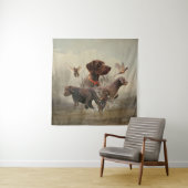 Pudelpointers, jachtfazant wandkleed (In situ)