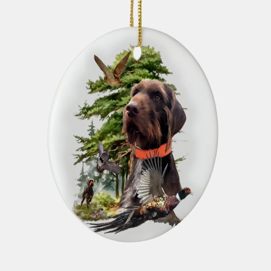 Pudelpointers Keramisch Ornament (Rechts)