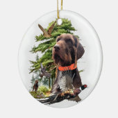 Pudelpointers Keramisch Ornament (Links)