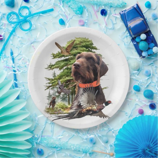 Pudelpointers Papieren Bordje (Feest)