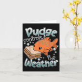 Pudge Beheerst Het Weer Grappig Shirt Dames Heren Kaart (Gele Bloem)