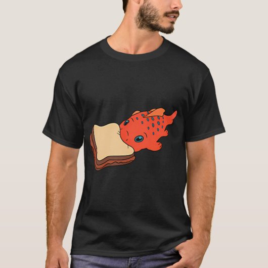 Pudge kan geen tonijn hebben t-shirt (Voorkant)