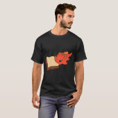 Pudge kan geen tonijn hebben t-shirt (Voorkant volledig)