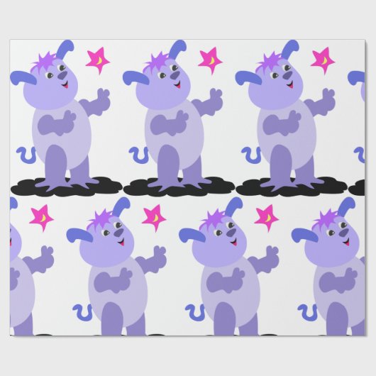 Pudgy Alien Cadeaupapier (Vlak)