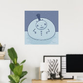 Pudgy Snowman Poster (Thuiskantoor)